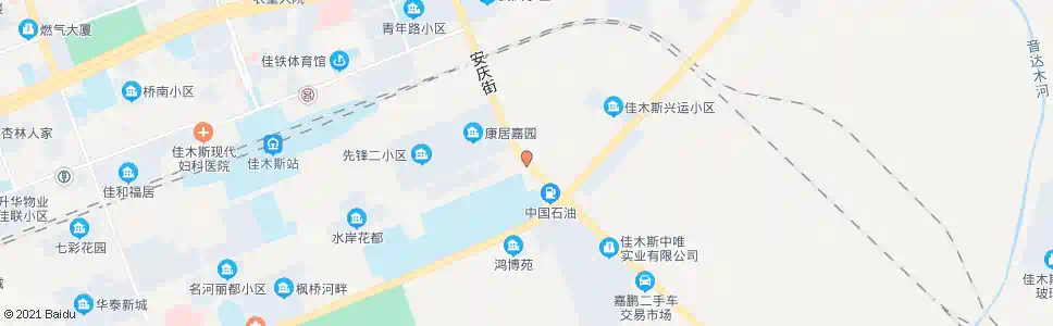 佳木斯安庆桥_公交站地图_佳木斯公交_妙搜公交查询2025