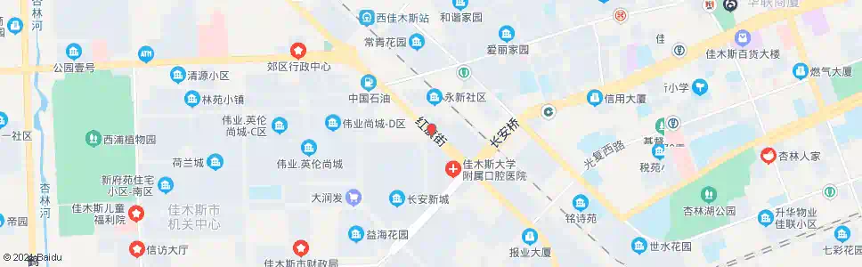 佳木斯长安立交桥_公交站地图_佳木斯公交_妙搜公交查询2025