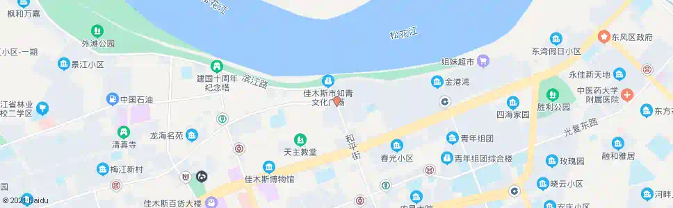 佳木斯我的家_公交站地图_佳木斯公交_妙搜公交查询2025