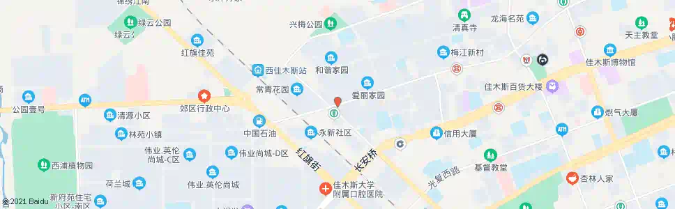 佳木斯西门_公交站地图_佳木斯公交_妙搜公交查询2025