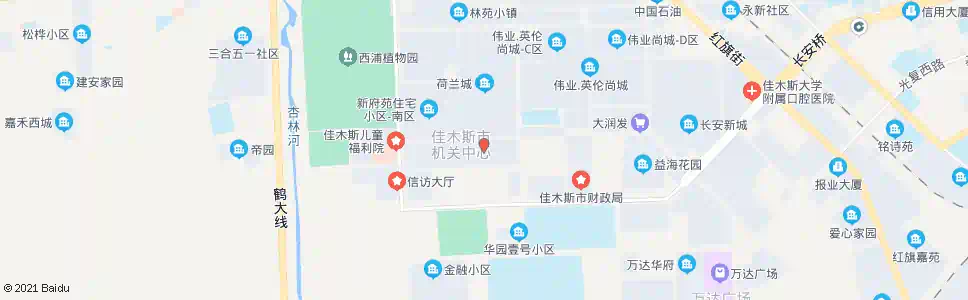 佳木斯儿童公园南门_公交站地图_佳木斯公交_妙搜公交查询2025