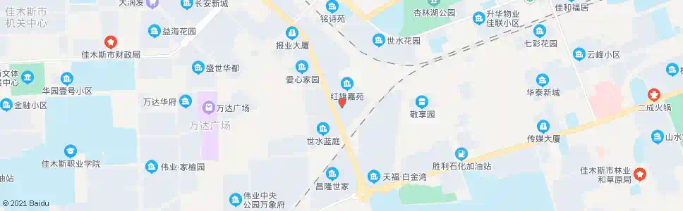 佳木斯红旗装饰城_公交站地图_佳木斯公交_妙搜公交查询2025