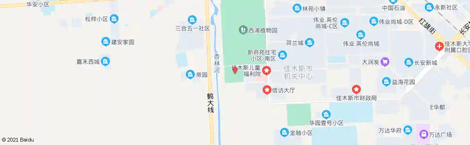 佳木斯烈士陵园_公交站地图_佳木斯公交_妙搜公交查询2025
