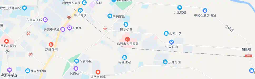 鸡西市医院_公交站地图_鸡西公交_妙搜公交查询2025