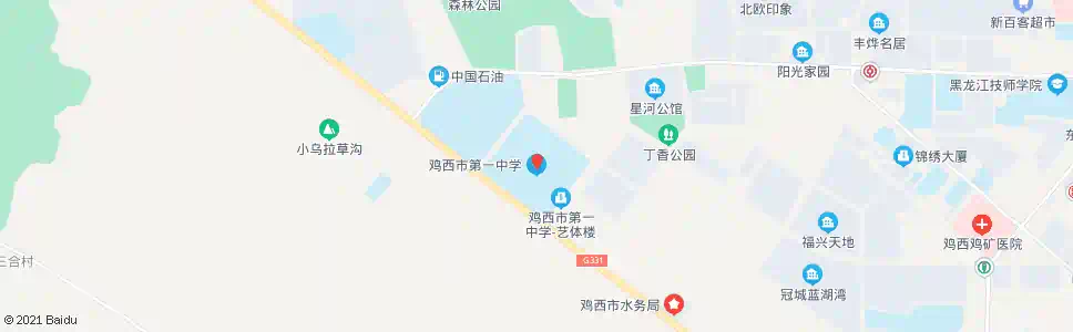 鸡西市一中_公交站地图_鸡西公交_妙搜公交查询2025