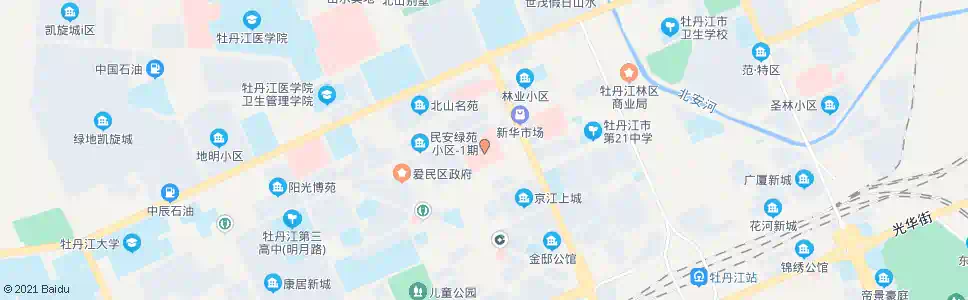 牡丹江第一医院_公交站地图_牡丹江公交_妙搜公交查询2025