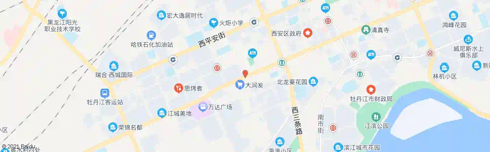牡丹江西五条路_公交站地图_牡丹江公交_妙搜公交查询2025