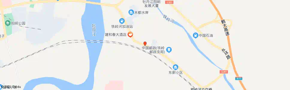 牡丹江铁岭河(G301)_公交站地图_牡丹江公交_妙搜公交查询2025