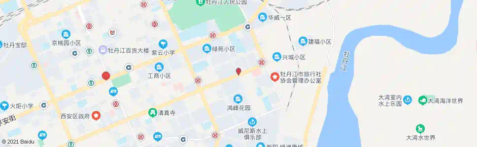 牡丹江东六新安街口_公交站地图_牡丹江公交_妙搜公交查询2025