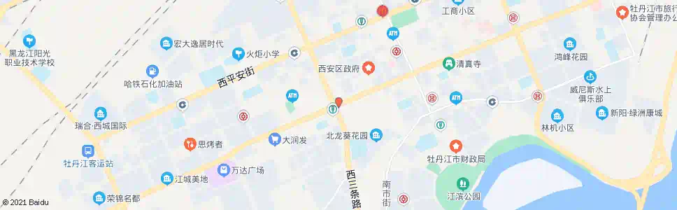 牡丹江新安街_公交站地图_牡丹江公交_妙搜公交查询2025