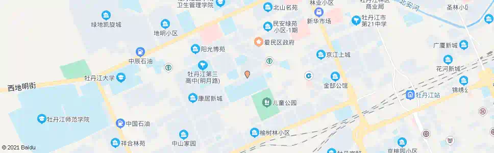 牡丹江晓云市场_公交站地图_牡丹江公交_妙搜公交查询2025