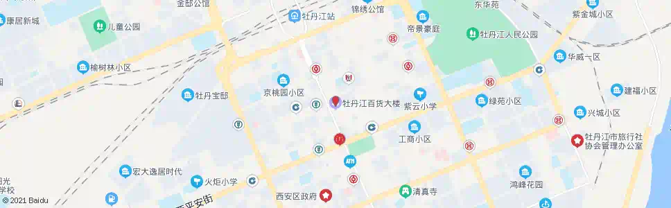 牡丹江百货大楼_公交站地图_牡丹江公交_妙搜公交查询2025
