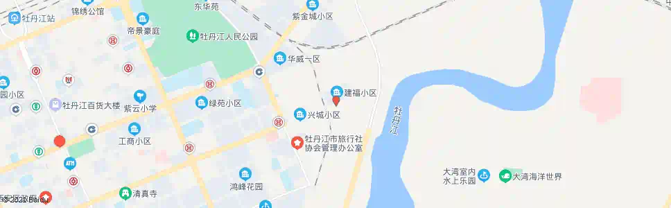 牡丹江建福小区_公交站地图_牡丹江公交_妙搜公交查询2025