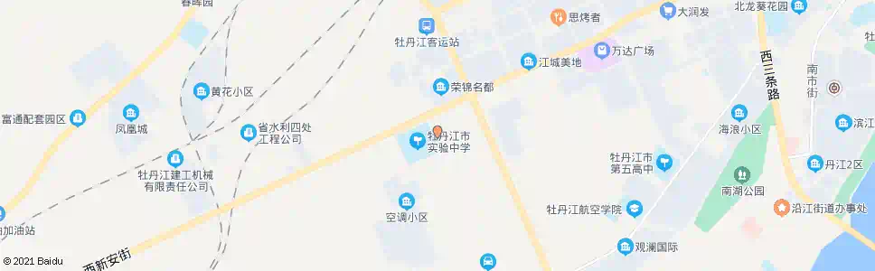 牡丹江西十二条路_公交站地图_牡丹江公交_妙搜公交查询2025