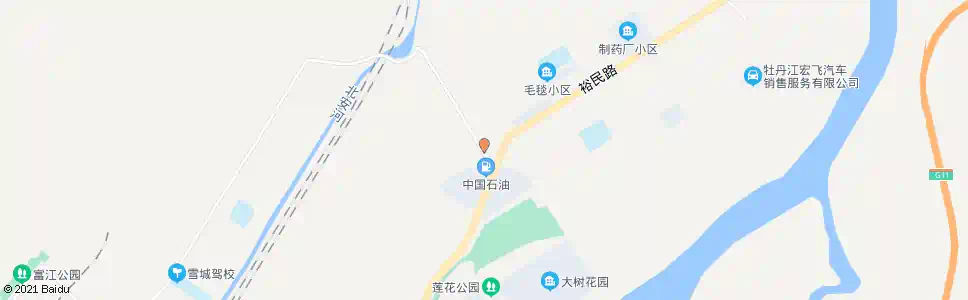 牡丹江纤维路口_公交站地图_牡丹江公交_妙搜公交查询2025