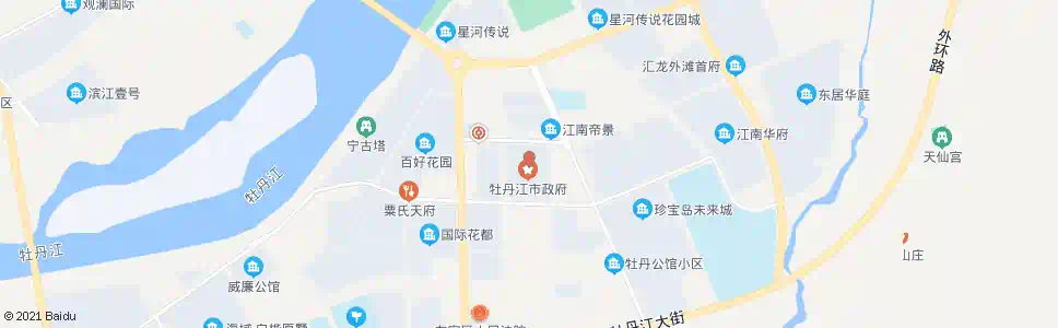 牡丹江党政办公中心_公交站地图_牡丹江公交_妙搜公交查询2025