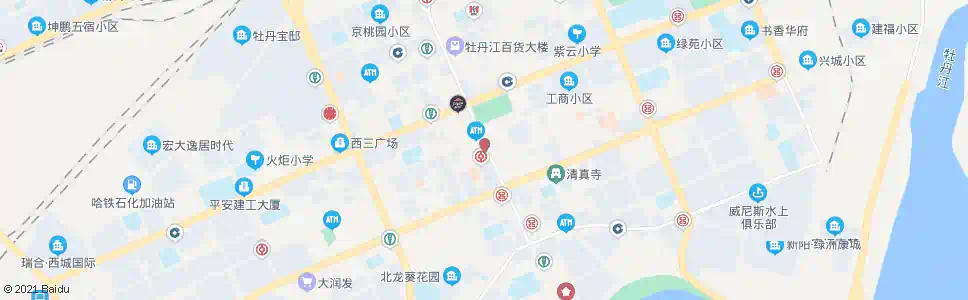 牡丹江新玛特购物广场_公交站地图_牡丹江公交_妙搜公交查询2025