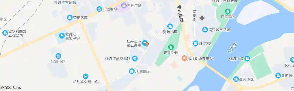 牡丹江市第五中学_公交站地图_牡丹江公交_妙搜公交查询2025