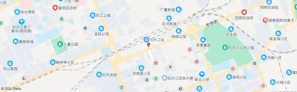 牡丹江南市街口_公交站地图_牡丹江公交_妙搜公交查询2025