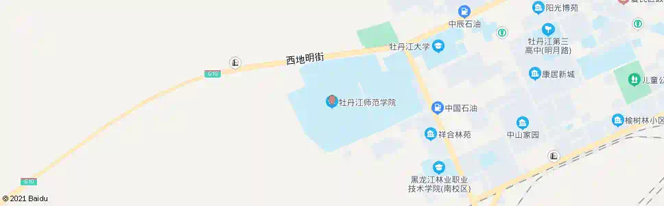 牡丹江师范学院(天安路)_公交站地图_牡丹江公交_妙搜公交查询2025