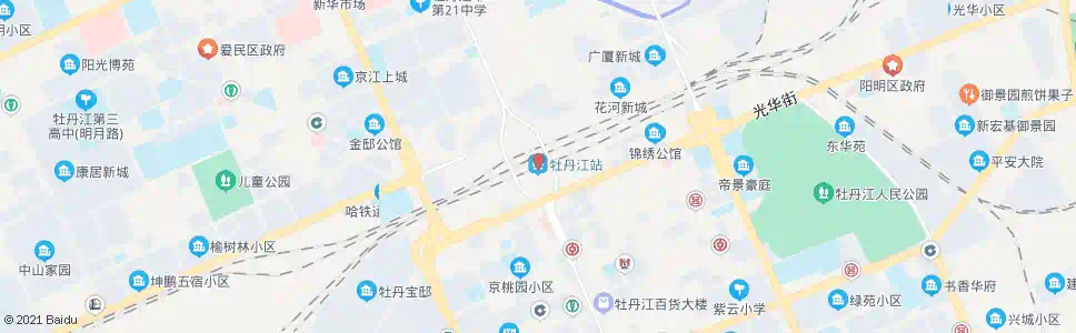 牡丹江火车站_公交站地图_牡丹江公交_妙搜公交查询2025