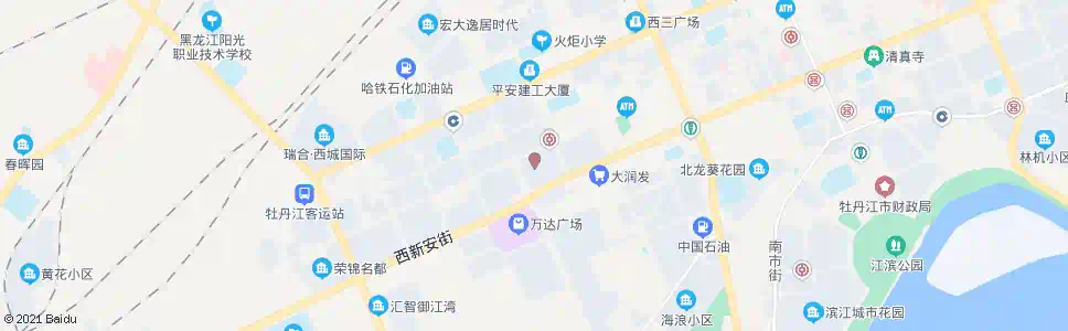 牡丹江新长安小区_公交站地图_牡丹江公交_妙搜公交查询2025
