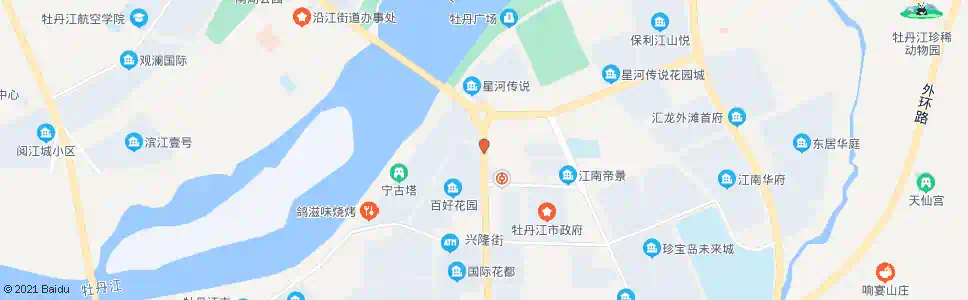 牡丹江江南医院_公交站地图_牡丹江公交_妙搜公交查询2025
