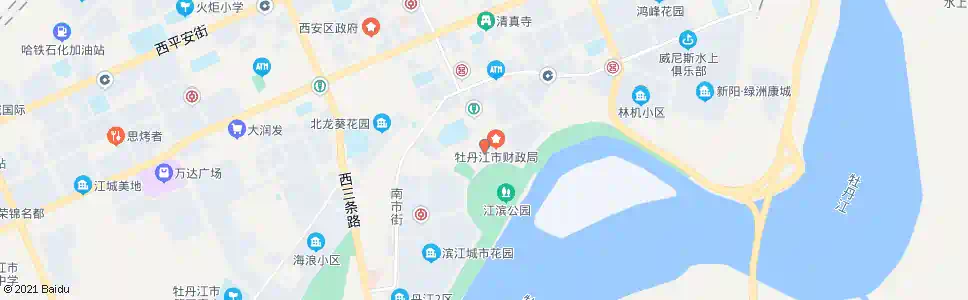 牡丹江江滨公园_公交站地图_牡丹江公交_妙搜公交查询2025