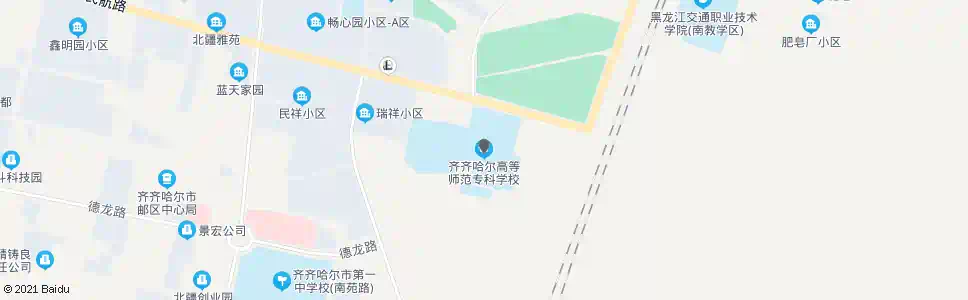 齐齐哈尔高等师范专科学校_公交站地图_齐齐哈尔公交_妙搜公交查询2025