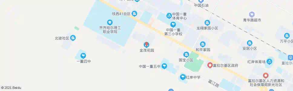 齐齐哈尔金茂花园(富拉尔基)_公交站地图_齐齐哈尔公交_妙搜公交查询2025