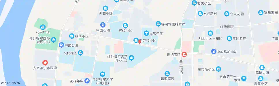 齐齐哈尔齐大东区_公交站地图_齐齐哈尔公交_妙搜公交查询2025