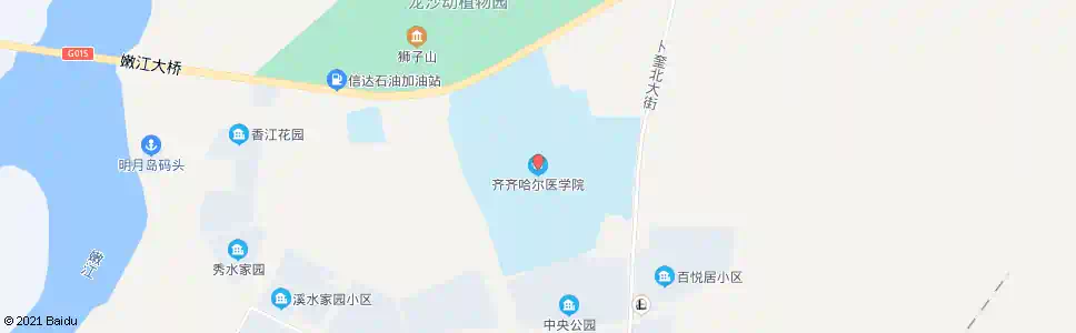 齐齐哈尔齐医学院(北)_公交站地图_齐齐哈尔公交_妙搜公交查询2025