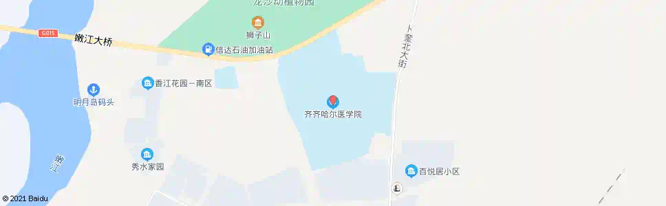 齐齐哈尔医学院后街_公交站地图_齐齐哈尔公交_妙搜公交查询2025