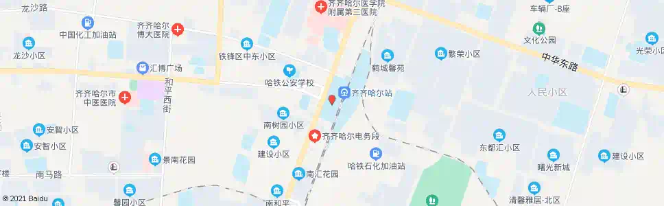 齐齐哈尔齐齐哈尔大学_公交站地图_齐齐哈尔公交_妙搜公交查询2025