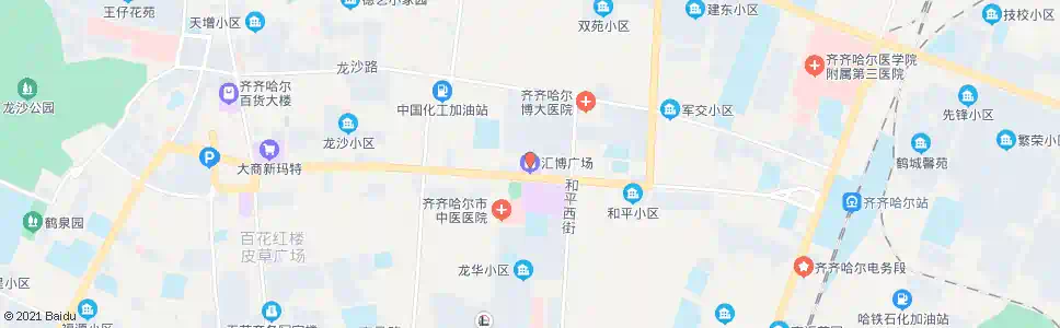 齐齐哈尔汇博广场_公交站地图_齐齐哈尔公交_妙搜公交查询2025