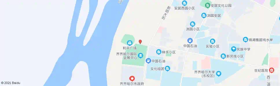齐齐哈尔和平广场_公交站地图_齐齐哈尔公交_妙搜公交查询2025