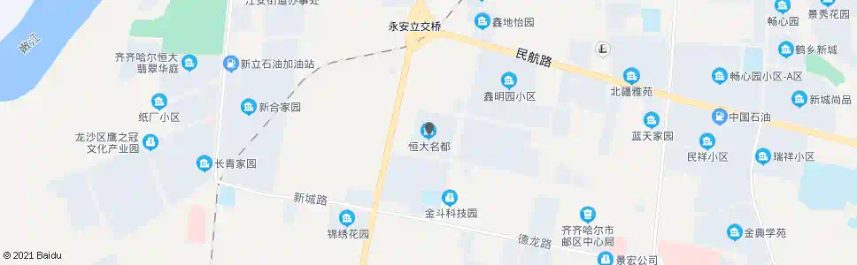 齐齐哈尔恒大名都(三粮库)_公交站地图_齐齐哈尔公交_妙搜公交查询2025