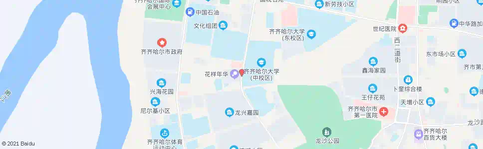 齐齐哈尔五官医院_公交站地图_齐齐哈尔公交_妙搜公交查询2025