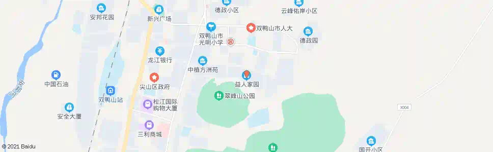 双鸭山益人家园_公交站地图_双鸭山公交_妙搜公交查询2025