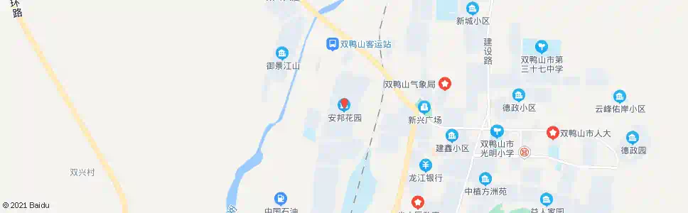 双鸭山安邦花园小区_公交站地图_双鸭山公交_妙搜公交查询2025