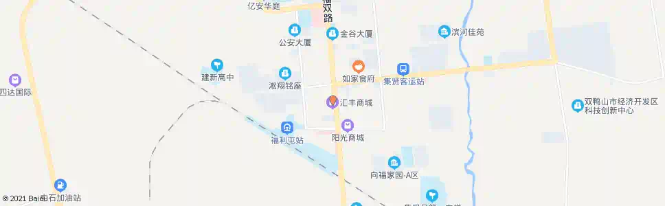 双鸭山汇丰鞋城_公交站地图_双鸭山公交_妙搜公交查询2025