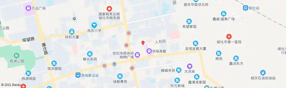 绥化中央商城_公交站地图_绥化公交_妙搜公交查询2025