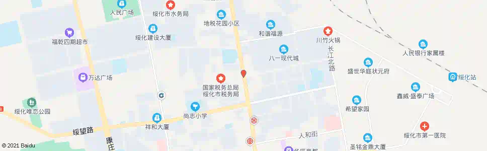 绥化中直路口_公交站地图_绥化公交_妙搜公交查询2025