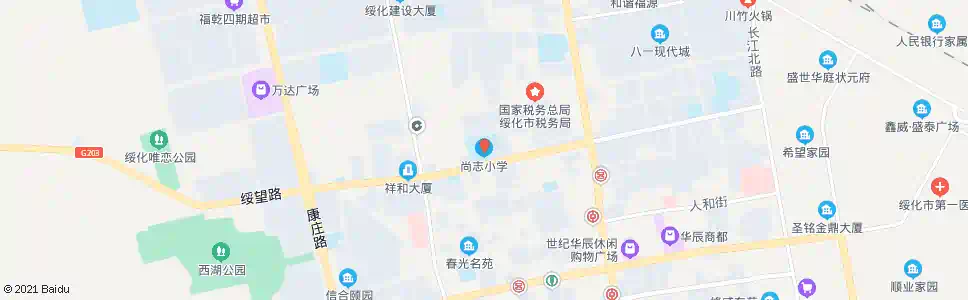 绥化尚志小学_公交站地图_绥化公交_妙搜公交查询2025