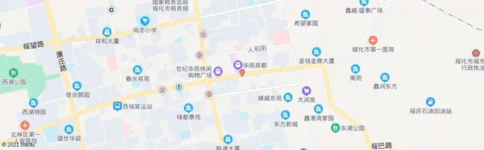 绥化华辰商都_公交站地图_绥化公交_妙搜公交查询2025