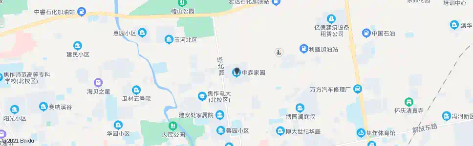 焦作中森家园_公交站地图_焦作公交_妙搜公交查询2025