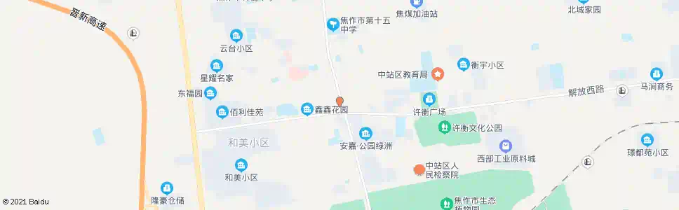 焦作建设银行_公交站地图_焦作公交_妙搜公交查询2025