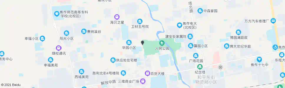 焦作人民公园(公交医院)_公交站地图_焦作公交_妙搜公交查询2025