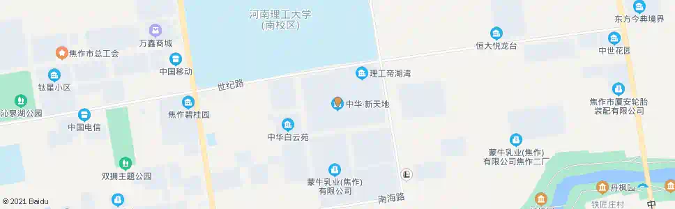 焦作中华新天地_公交站地图_焦作公交_妙搜公交查询2025