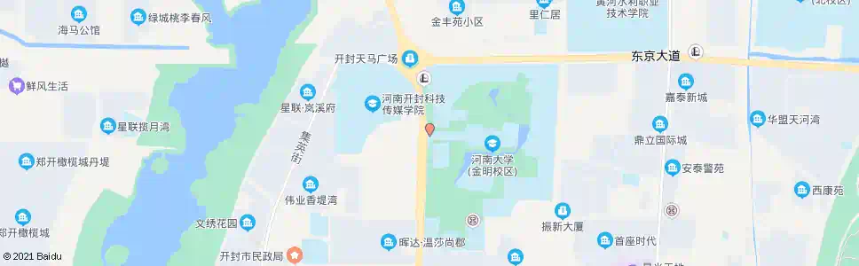 开封河南大学新校区西门_公交站地图_开封公交_妙搜公交查询2025